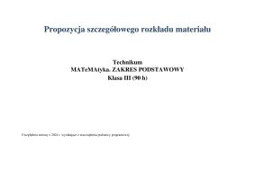 MATeMAtyka RM Technikum ZP kl 3 /Edycja 2024