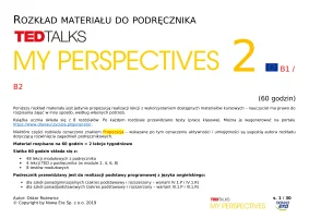 Rozkład materiału My Perspectives 2: 60 godzin. Edycja 2024.