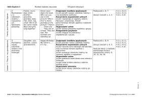 Hello Explorer 2 Rozkład materiału 120 godzin