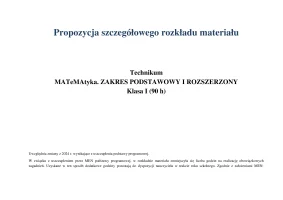 MATeMAtyka RM Technikum ZPIR kl 1 /Edycja 2024
