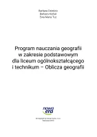Program nauczania geografii w zakresie podstawowym dla liceum ogólnokształcącego i technikum – Oblicza geografii