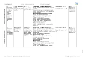 Hello Explorer 2 Rozkład materiału 120 godzin