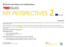 Rozkład materiału My Perspectives 2: 60 godzin. Edycja 2024.