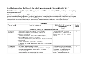 Wczoraj i dziś. Rozkład materiału do historii dla klasy 7 szkoły podstawowej 2024