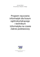 Program nauczania "Informatyka na czasie. Zakres podstawowy", edycja 2024