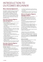 Outcomes Beginner Teacher's Book