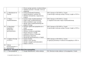 Rozkład materiału. SMARTbook Poznać przeszłość klasa 2. Zakres podstawowy