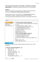 PLAN przygotowań maturalnych – PP, wariant 2