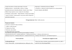 Rozkład Wychowanie fizyczne klasa 3 sem 1, cz.1