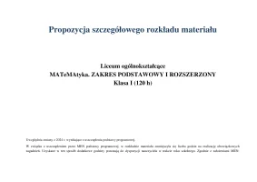 MATeMAtyka RM Liceum ZPIR kl 1 /Edycja 2024