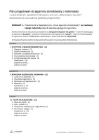Egzamin 2025 - PLAN przygotowań do egzaminu ósmoklasisty z matematyki, wariant 1 (PDF)