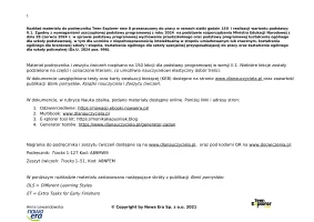 Teen Explorer new 8 Rozkład materiału II.1 150 godzin - 2024