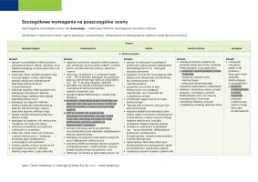 Przedmiotowy system oceniania Odkryć fizykę klasa 2 / Edycja 2024