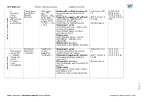 Hello Explorer 2 Rozkład materiału 60 godzin