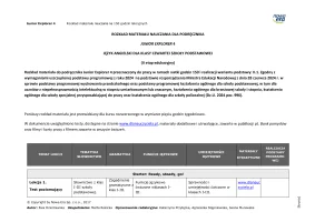 Junior Explorer 4 Rozkład materiału 150 godzin - 2024