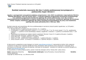 Super Heroes 3 Rozkład materiału nauczania 120 godzin
