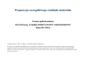 MATeMAtyka RM Liceum ZPIR kl. 3 / Edycja 2024