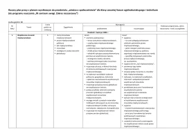 Roczny plan pracy z planem wynikowym