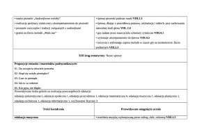 Rozkład Edukacja muzyczna kl.3 sem.1 cz.2