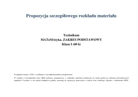 MATeMAtyka RM Technikum ZP kl 1 /Edycja 2024