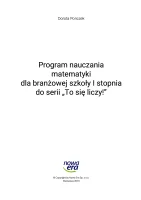 Program nauczania do serii "To się liczy!"