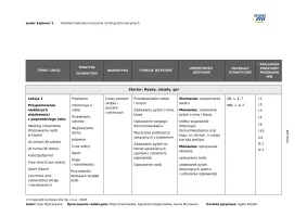 Junior Explorer 5 Rozkład materiału 90 godzin - 2024