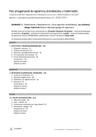 Egzamin 2026 - PLAN przygotowań do egzaminu ósmoklasisty z matematyki, wariant 1 (PDF)