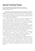 opinia o programie „Samodzielne, wszechstronne, szczęśliwe"