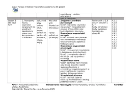 Super Heroes 3 Rozkład materiału nauczania 60 godzin