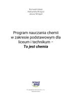 Program nauczania chemii w zakresie podstawowym dla liceum ogólnokształcącego i technikum − To jest chemia