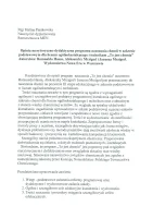 Opinia merytoryczno-dydaktyczna o programie nauczania chemii w zakresie podstawowym