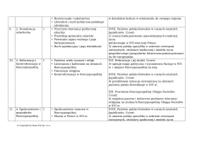 Rozkład materiału. SMARTbook Poznać przeszłość klasa 2. Zakres podstawowy