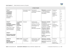 Junior Explorer 6 Rozkład materiału 150 godzin - 2025
