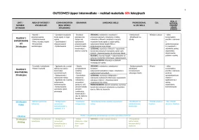 OUTCOMES Upper-Intermediate 60h