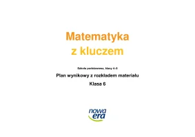 Plan wynikowy, klasa 6, 2025