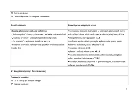 Rozklad materialu Teczka artysty kl. 2 sem. 1