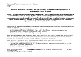 Super Heroes 2 Rozkład materiału nauczania 60 godzin