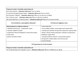 Rozklad materialu Teczka artysty kl. 2 sem.2 cz.1