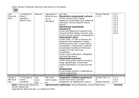 Super Heroes 3 Rozkład materiału nauczania 120 godzin