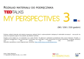 Rozkład materiału My Perspectives 3: 90-150-210 godzin. Edycja 2024.