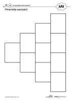 Karta pracy - piramida wartości