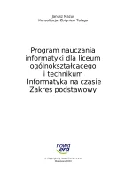 Program nauczania "Informatyka na czasie. Zakres podstawowy", edycja 2024