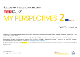 Rozkład materiału My Perspectives 2: 90-150-210 godzin. Edycja 2024.