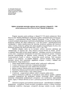 Opinia o programie nauczania „NOWE Słowa na start!” (Aleksandra Wachowiak)