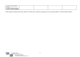 Propozycja wymagań programowych – klasa 8 – 2024