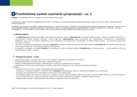 Przedmiotowy system oceniania Odkryć fizykę klasa 2 / Edycja 2024