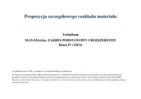 MATeMAtyka RM Technikum ZPIR kl 4 /Edycja 2024