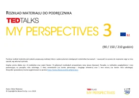 Rozkład materiału My Perspectives 3: 90-150-210 godzin. Edycja 2024.
