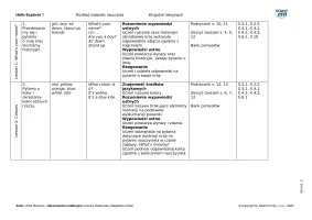 Hello Explorer 1 Rozkład materiału 60 godzin