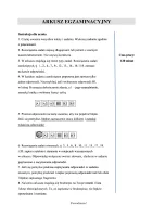 Arkusz diagnostyczny tuż przed egzaminem